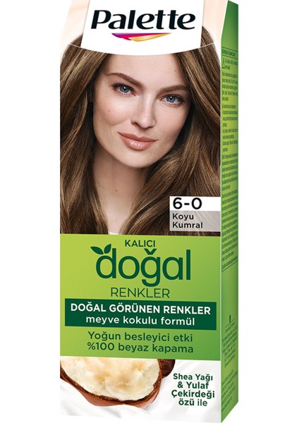 Kalıcı Doğal Renkler 6-0 Koyu Kumral 2 Adet