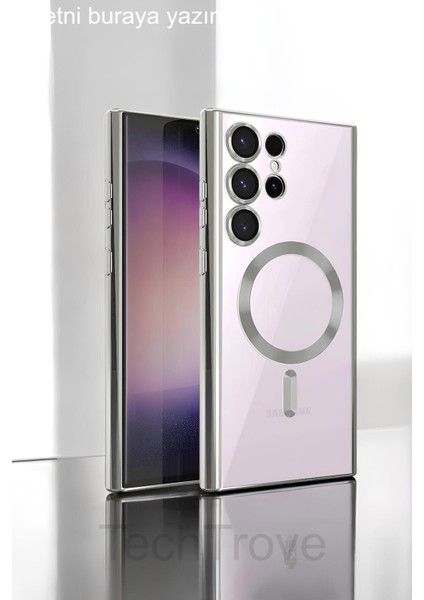 Samsung Galaxy S24 Ultra Kılıf Kamera Korumalı Sararmaz Magsafe Şarj Özellikli A+ Kalite Kapak