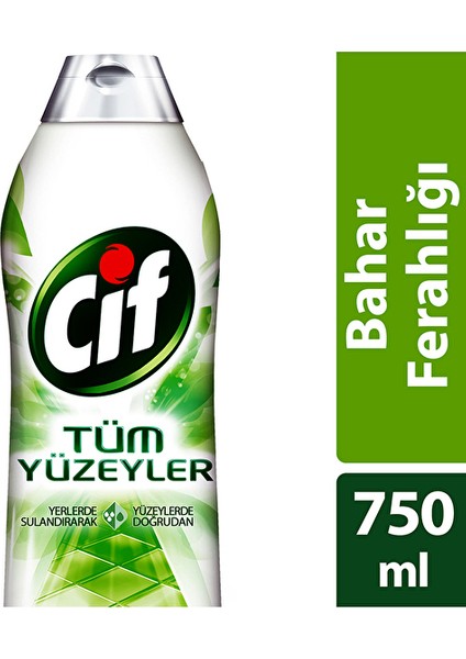 2 Adet Cif Tüm Yüzeyler 750 ml Bahar Ferahlığı