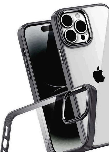 Xmpdby Newface Apple Iphone 15 Pro Max Razer Lensli Silikon - Siyah modelleri