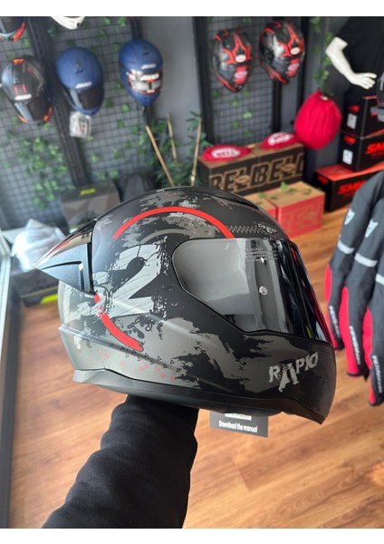 Rapid 2 Circle Kask (Gümüş Vizör Hediyeli) indirimleri