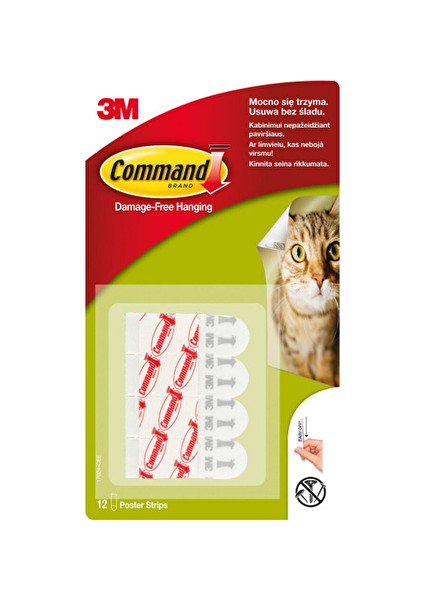 2 Adet Command™ 17021-CEE Orta Boy Yedek Bant