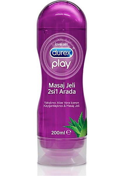 3 Adet Durex Kayganlaştırıcı Masaj Jeli Yatıştırıcı Aloe Vera Özlü 200 ml