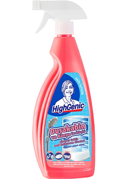 2 Adet Highgenic Duşakabin Temizleyici 750 ml