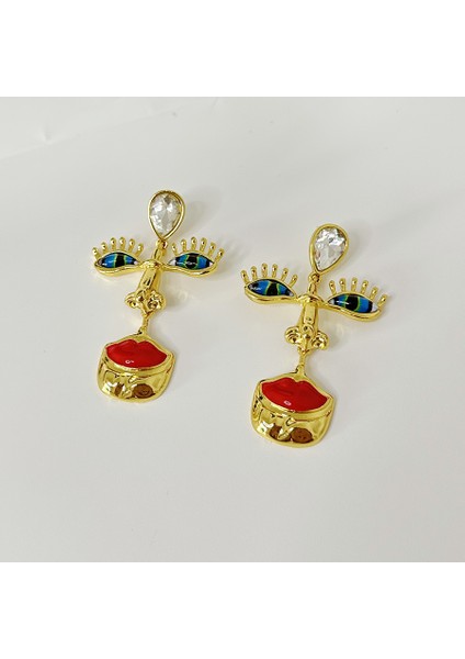 Göz Kirpikleri, Burun ve Büyük Kırmızı Dudaklar Için Küpe (Yurt Dışından) fırsatları