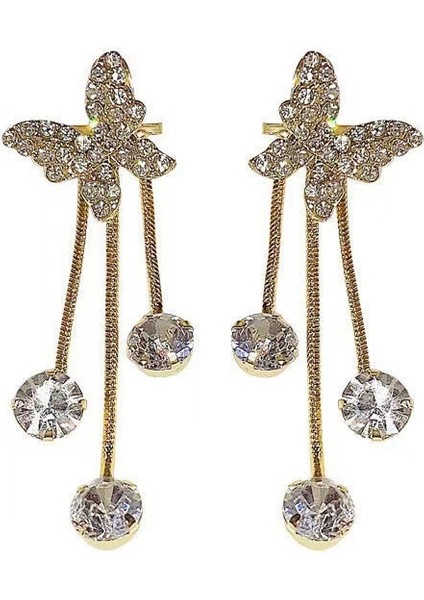 Model Tam Elmas Püskül Küpe (Yurt Dışından)