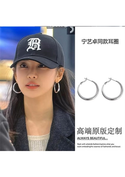 Kadın Hafif Lüks Şık Büyük Halka Küpe (Yurt Dışından) modelleri