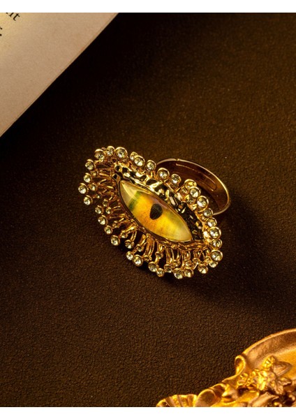 Retro Gözü Bakır Elmaslı Göz Inci Küpe (Yurt Dışından) modelleri