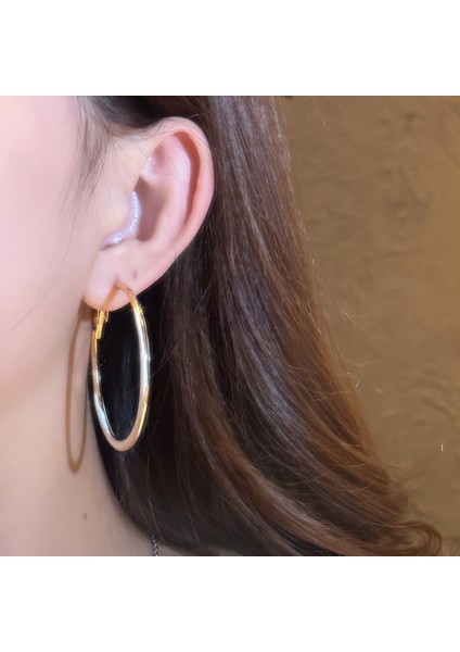 Sade Halka Küpeler, Lite ve Zarif Tasarım (Yurt Dışından) fiyatları