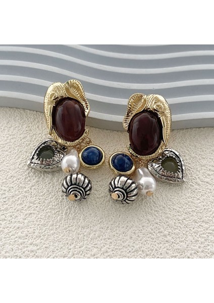 Tianzerun, Kişisel, Retro, Lüks Tasarım, Yapay Mücevher Taşı, Hayvan Temalı Metal Figür Kolye Küpe (Yurt Dışından) indirimleri