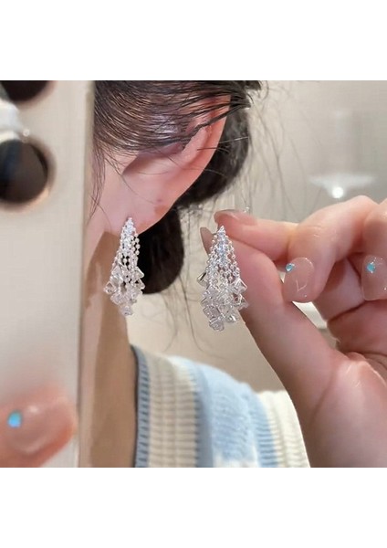 Küpe Zarif, Çok Amaçlı Iş Seyahati Küpesi Hafif Lüks, Modaya Uygun Küpe (Yurt Dışından) fiyatları