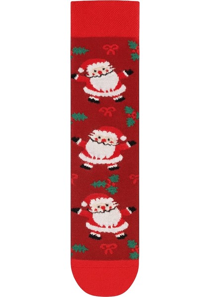 Santa Claus ve Noel Desenli Renkli 4’lü Yılbaşı Çorap Seti fırsatları
