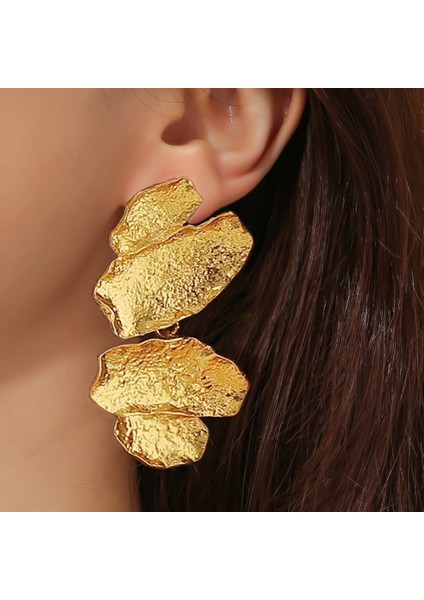 Retro Altın Renk Küpeler, Zengin Tarzlı, Hafif Lüks ve Niche Tasarımlı Küpe Aksesuarları (Yurt Dışından) fiyatları