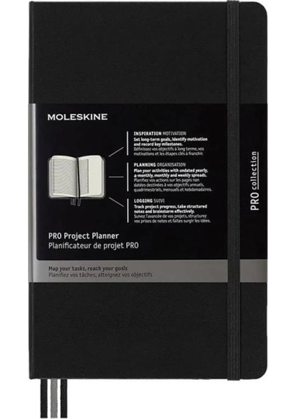 Pro Proje Planlayıcı L Boy Siyah Sert Kapak fiyatları