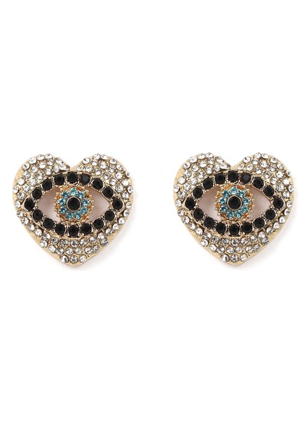 Tianzerun, Elmaslı Göz Şekilli Alaşım Modeli, Delikli Küpe, Çok Amaçlı, Niche Tarzda, Minimalist Küpeler (Yurt Dışından)