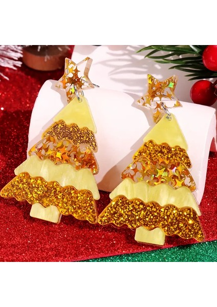 Noel Ağacı Ekli Karikatür Küpe (Yurt Dışından) modelleri