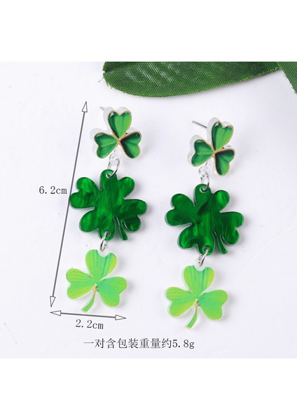 Saint Patrick Küpeleri Yeşil Ab Modeli Bira Akrili (Yurt Dışından) indirimleri