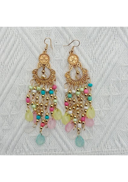 Pomya Geleneksel Tarz Püsküllü Kadın Küpesi (Yurt Dışından) modelleri