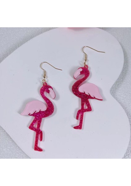Parıltılı Akrilik Sevimli Flamingo (Yurt Dışından)