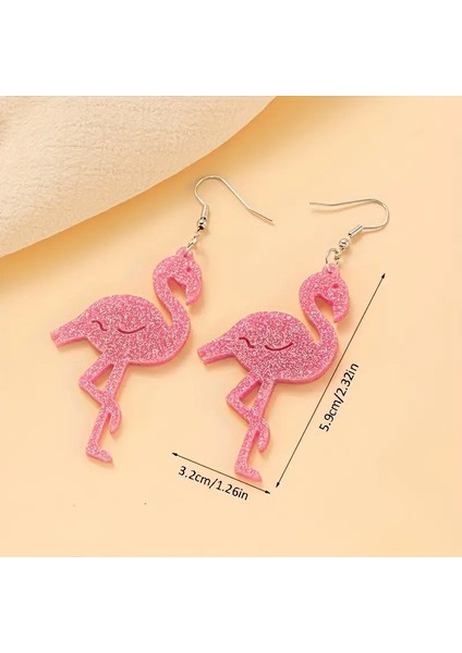 Parıltılı Akrilik Sevimli Flamingo (Yurt Dışından) modelleri