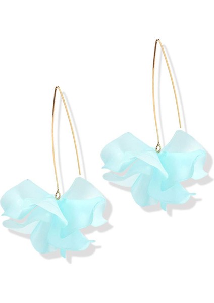 Japon Tarzı Gül Yaprağı Asmalı Reçine Küpe (Yurt Dışından)