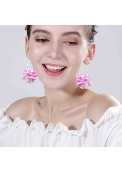 Japon Tarzı Gül Yaprağı Asmalı Reçine Küpe (Yurt Dışından) modelleri