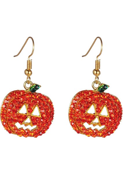 Eğlenceli Gülümseyen Yüz Patates Elmaslı Küpe (Yurt Dışından)