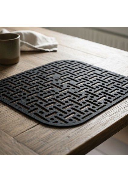 2 Adet Dikdörtgen Keçe Amerikan Servis 33X44-DESENLI Amerikan Servis