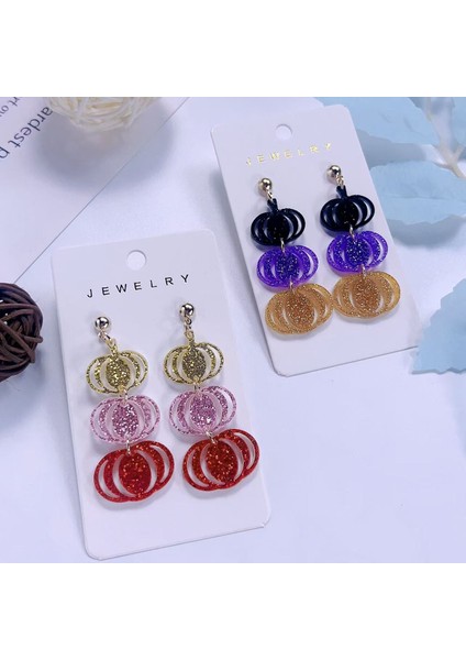 Kristal Akrilik Küpe Kalp Şeklinde Renkli Hayalet Kabak (Yurt Dışından) fırsatları