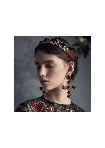 Retro Çiçekli 925 Gümüş Iğne Küpe (Yurt Dışından) fiyatları