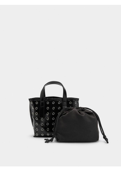 Zımba Detaylı Iç Cepli Tote Çanta fiyatları