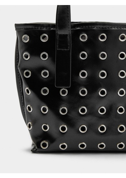 Zımba Detaylı Iç Cepli Tote Çanta modelleri