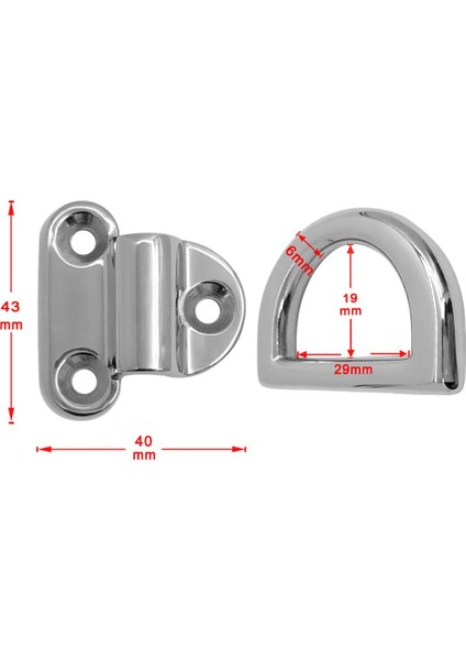 4 6mm Paslanmaz Çelik Katlanır Ped G Bağ D Bağ I (Yurt Dışından) fiyatları