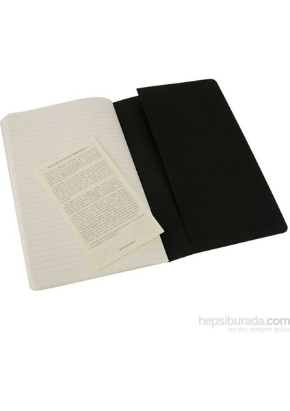 Çizgili Cahier Not Defteri 3’lü Set L Boy Siyah modelleri