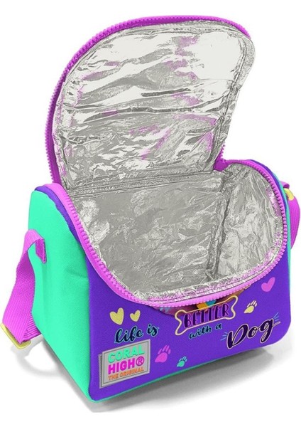 Sarı Pembe Sevimli Köpek Desenli Thermo Beslenme Çantası 11752 indirimleri