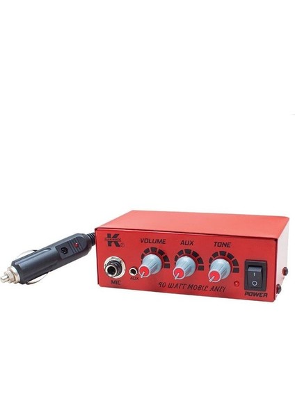 12 Volt 40 Watt Mini Metal Kasa Pazarcı Anfisi