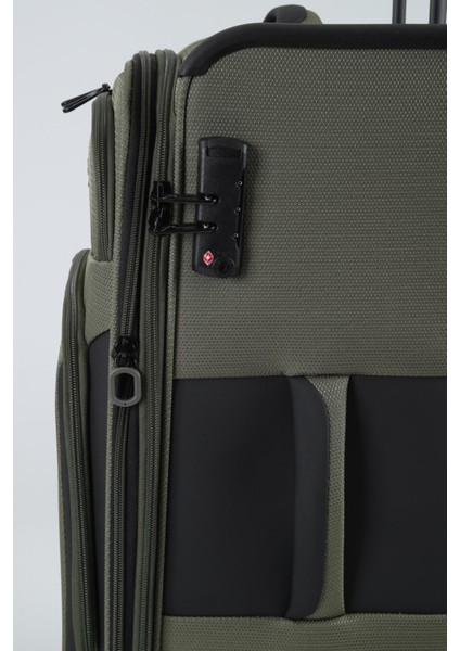 Kumaş Ultra Dayanıklı 4 Tekerlekli Şifreli Ultra Hafif 3’lü Valiz Seti