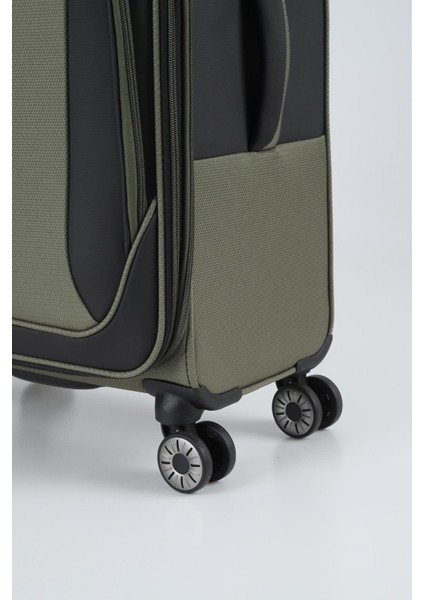 Kumaş Ultra Dayanıklı 4 Tekerlekli Şifreli Ultra Hafif 3’lü Valiz Seti