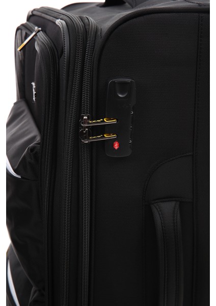 Çok Gözlü Kumaş Hafif 3’lü Valiz Seti – Şifreli, 360° Dönebilen Tekerlekli