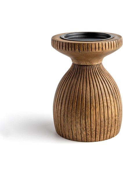 Terra Kısa Rustik Şamdan 15 cm