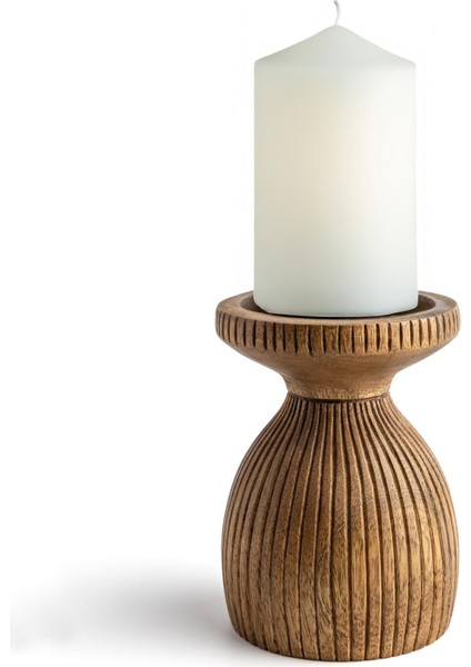 Terra Kısa Rustik Şamdan 15 cm fiyatları