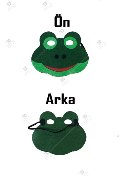 Kurbağa Maske Kaliteli Keçe Hayvan Figürlü Maske fırsatları