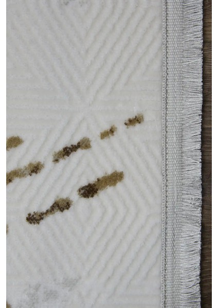 Rene Modern Krem Akrilik Makine Halısı modelleri