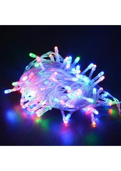 10 Metre 100 Ledli 8 Fonksiyonlu Karışık Renkli Rgb LED Lamba (K95) fırsatları