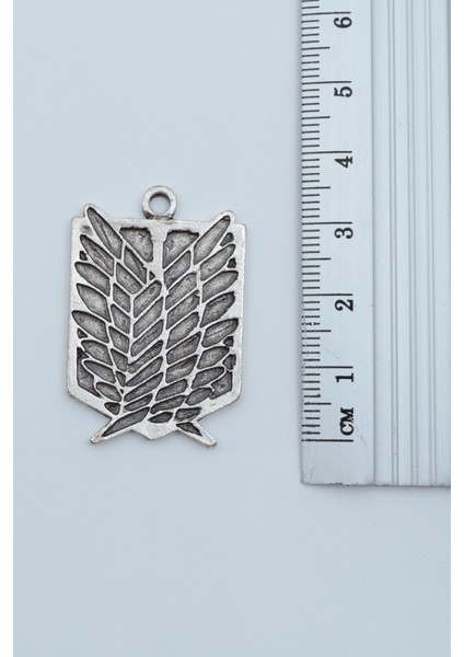 Attack On Titan Anime Gümüş Kaplama Örme Zincir Kolye modelleri