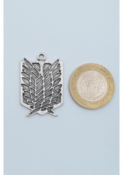 Attack On Titan Anime Gümüş Kaplama Örme Zincir Kolye fırsatları