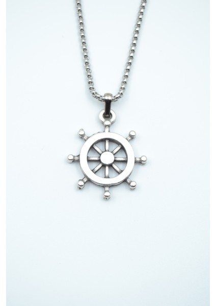 Dümen Gümüş Kaplama Örme Zincir Kolye