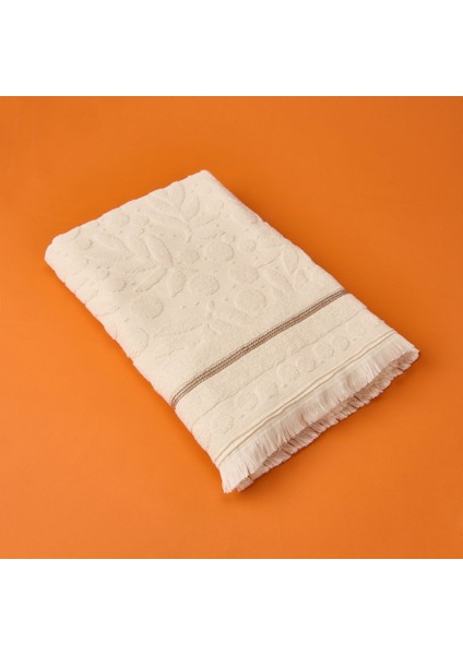 Soft Zeleno Banyo Havlusu - Krem - 70X140 cm fiyatları