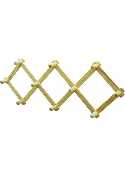 Ahşap - Eko 10 Kollu Akordiyon Duvar Askısı (K95)