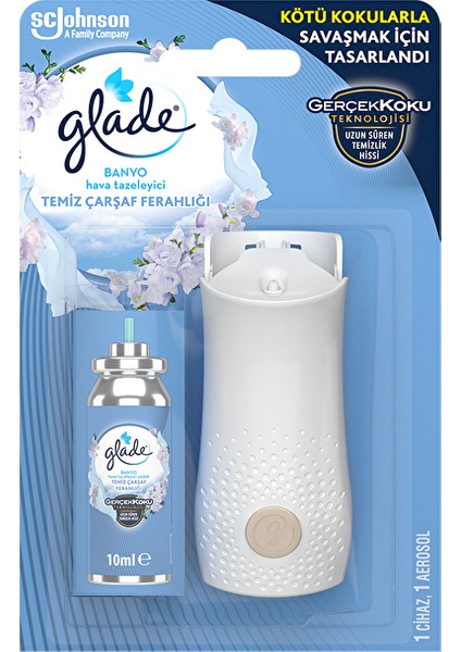 2 Adet Banyo Çarşaf Ferahlığı 10 ml + Cihaz